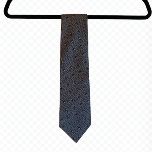 Vintage Peter Thomas by Superba 100% Italian Silk Necktie Geometric‎ Tie - Picture 1 of 6